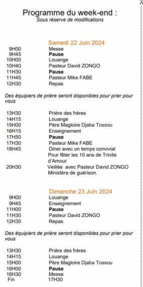 Programme 2024